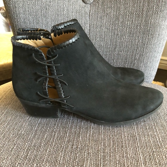 Jack Rogers Black Suede Reagan Bootie - Picture 5 of 10
